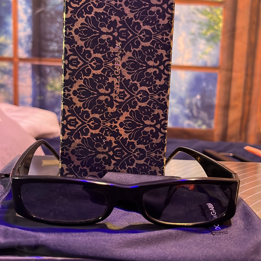 3aPreowned Dolce  Gabbana Black Eye Glass Frames Use Your Prescription